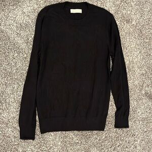 Everlane no sweat crewneck sweater mens small black